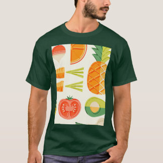 Camiseta Aguacate Frutos Estilo Agradable