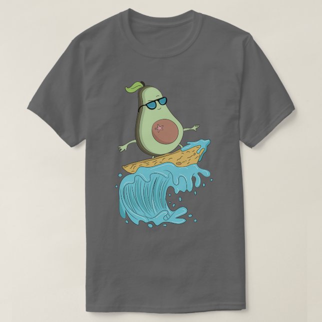 Camiseta Aguacate Funny Advocate Surfing (Diseño del anverso)