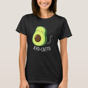Camiseta Aguacate Funny Aguacate Cat Pun Dark BG