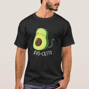 Camiseta Aguacate Funny Aguacate Cat Pun Dark BG