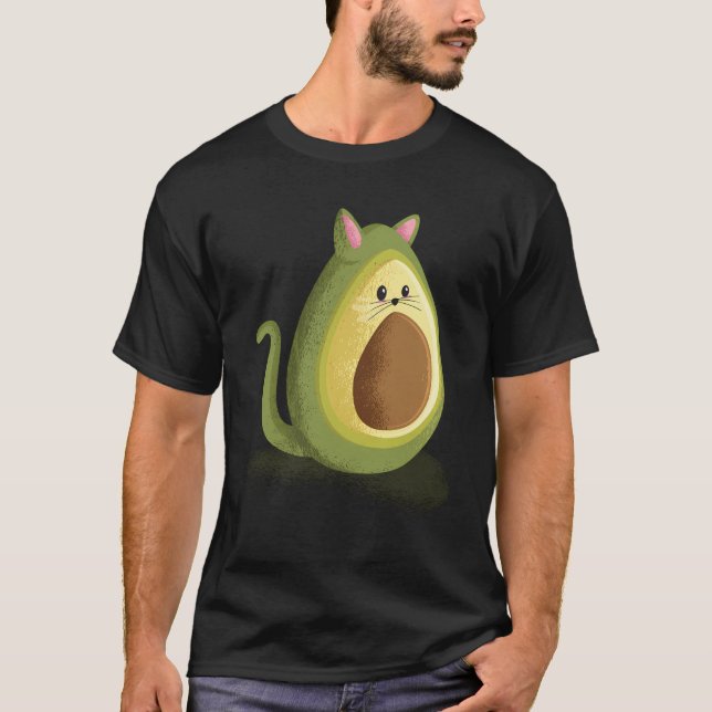 Camiseta Aguacate Funny Aguacate Cat Shirt Aguacate Amantes (Anverso)