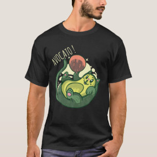 Camiseta Aguacate Funny Cupo Gato Aguacate Vegan Y Gato Lov