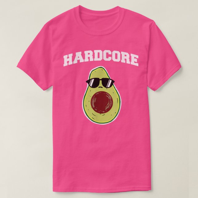 Camiseta Aguacate Funny De Aguacate De Núcleo Duro Con Gafa (Diseño del anverso)