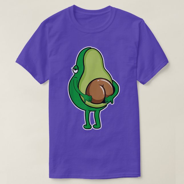 Camiseta Aguacate Funny Scratch Butt Aguacate Lover Vegan (Diseño del anverso)