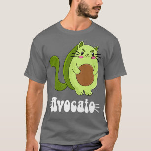 Camiseta Aguacate Gato Gato Dueño Vegetariano