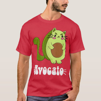 Camiseta Aguacate Gato Gato Dueño Vegetariano