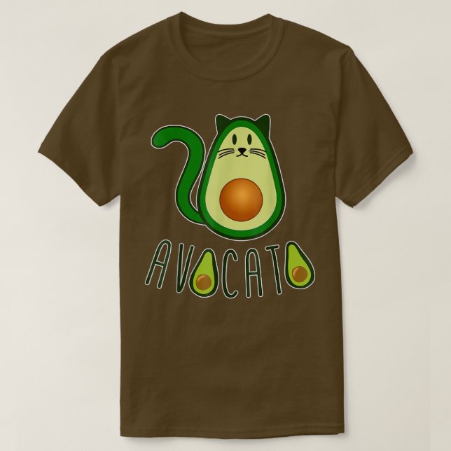 Camiseta Aguacate Gatos Aguacate Fruto Cat Lover Animal Y P (Diseño del anverso)