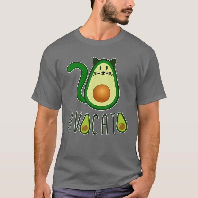 Camiseta Aguacate Gatos Aguacate Fruto Cat Lover Animal Y P (Anverso)