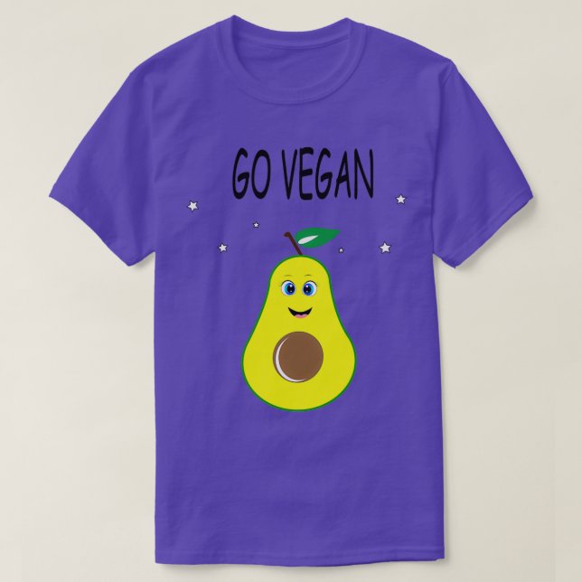 Camiseta Aguacate go vegan (Diseño del anverso)