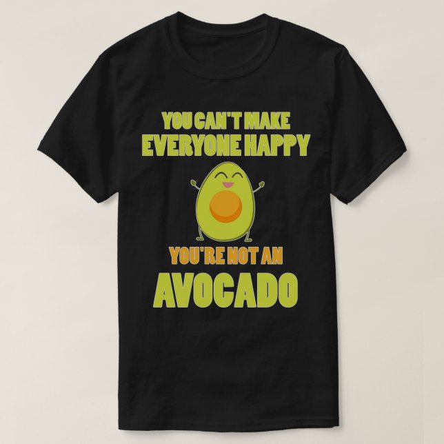 Camiseta Aguacate gracioso diciendo que es regalo vegetaria (Diseño del anverso)