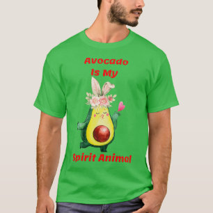 Camiseta Aguacate gracioso es mi espíritu orejas de conejit