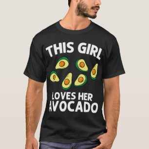 Camiseta Aguacate Gracioso Para Chicas Niño Pear Guac Aguac