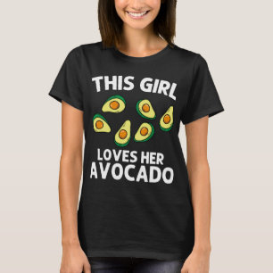 Camiseta Aguacate Gracioso Para Chicas Niño Pear Guac Aguac