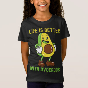 Camiseta Aguacate gracioso para los hombres, la vida es mej