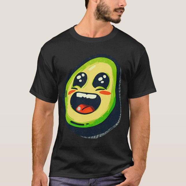 Camiseta Aguacate gracioso retro (Anverso)