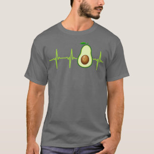 Camiseta Aguacate Heartbeat Aguacate Vegetarianos