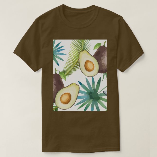 Camiseta Aguacate Ilustracion exótico salvaje (Diseño del anverso)