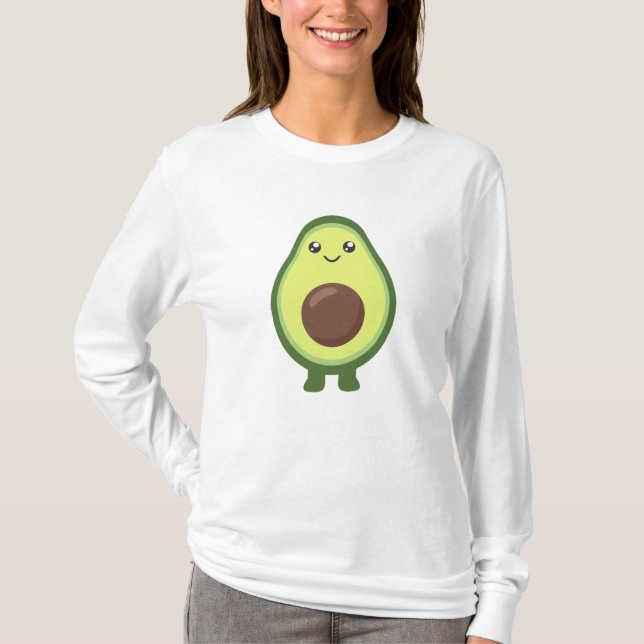 Camiseta Aguacate Kawaii Come Dulce Aguacates (Anverso)