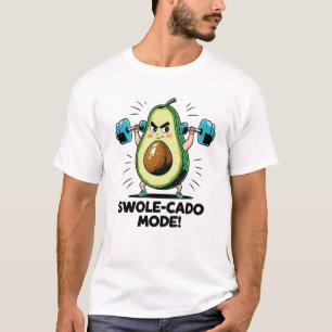 Camiseta Aguacate Levantando Pesas