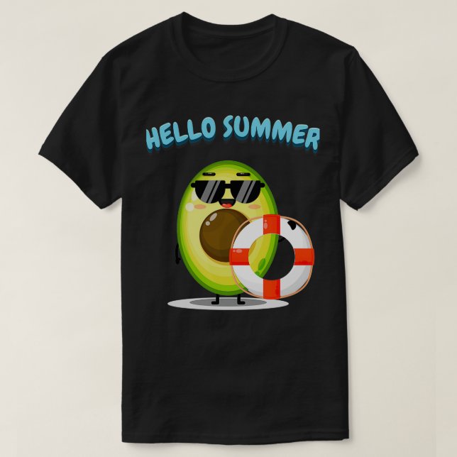 Camiseta Aguacate lindo con piso (Diseño del anverso)