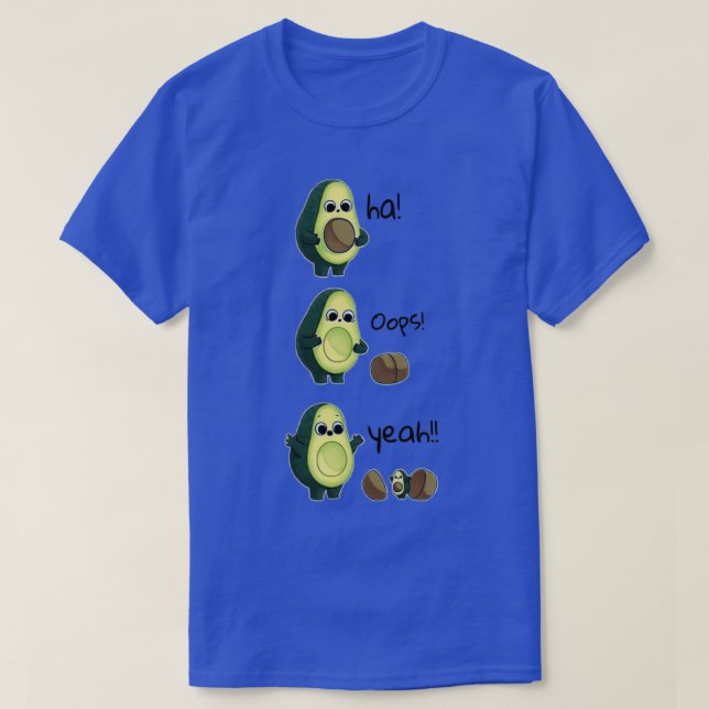 Camiseta aguacate lindo divertido (Diseño del anverso)
