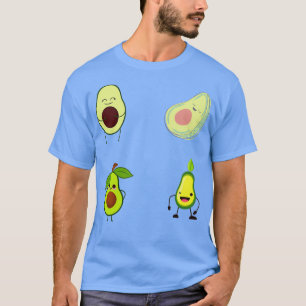 Camiseta aguacate lindo pegatina pack vegano avocadoholics 