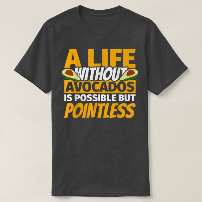 Camiseta Aguacate Lover divertido (Diseño del anverso)