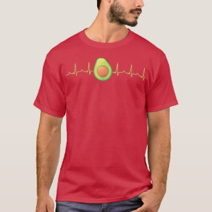 Camiseta Aguacate Lover Heartbeat EKG Keto Aguacate