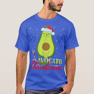 Camiseta Aguacate Lover Xmas enciende Santa Aguacate Cat Ch