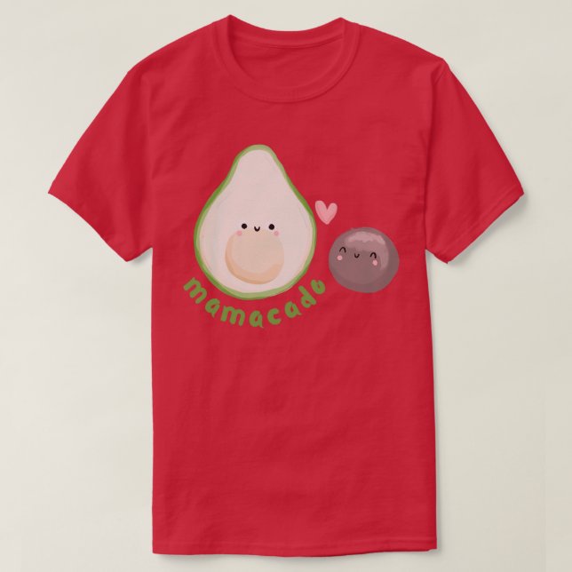 Camiseta Aguacate mama y ba1 (Diseño del anverso)