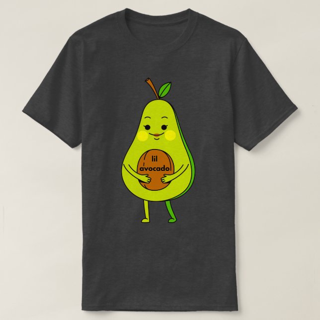 Camiseta Aguacate Maternidad y Amor al Embarazo (Diseño del anverso)