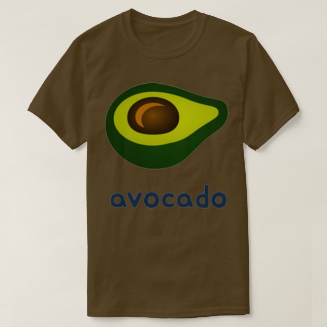 Camiseta Aguacate Minimalista (Diseño del anverso)