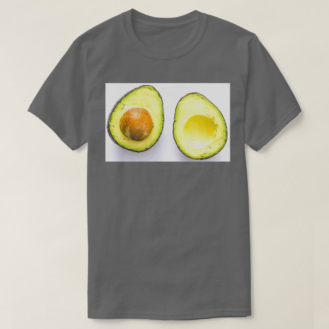 Camiseta Aguacate mitades Classic TShirt (Diseño del anverso)