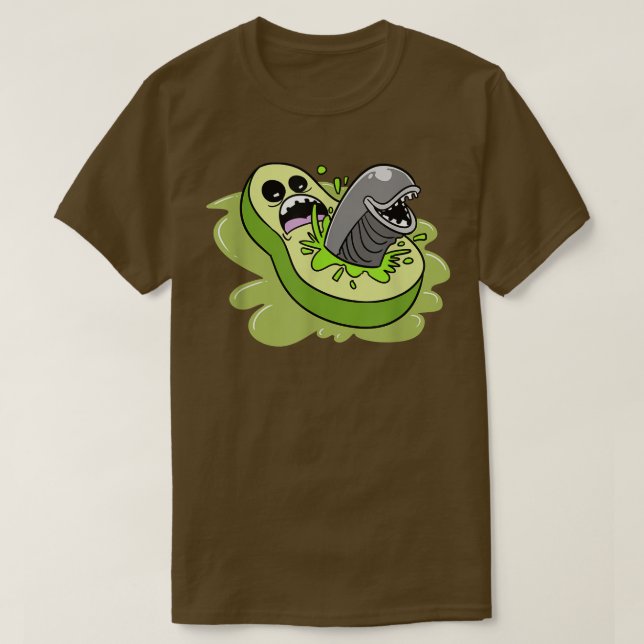 Camiseta Aguacate Monster Alien Ufo (Diseño del anverso)