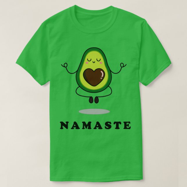 Camiseta Aguacate Namaste (Diseño del anverso)