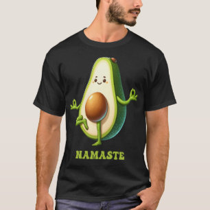 Camiseta Aguacate Namaste Gráfica divertida de yoga Pose Me