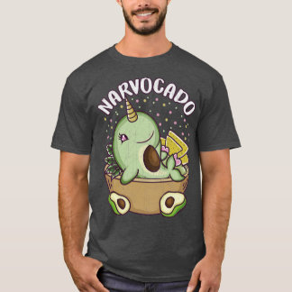 Camiseta Aguacate Narwhal Narvocado Funny Cuida Comida