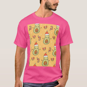 Camiseta aguacate navidades santa lindo patrón
