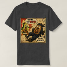 Aguacate Ninja "Demasiado Maduro" — Cómic Retro Di