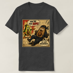 Camiseta Aguacate Ninja "Demasiado Maduro" — Cómic Retro Di
