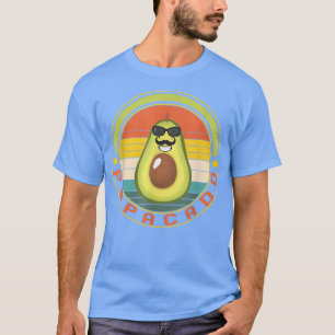 Camiseta Aguacate Padre Papacado Gafas de sol Mustache Nuev