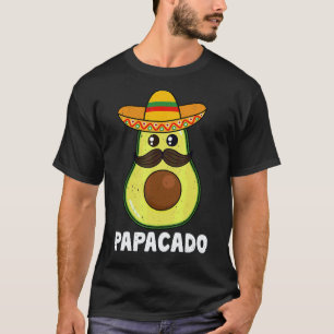 Camiseta Aguacate Papá Guacamole Vegano Papacado Sombrero C