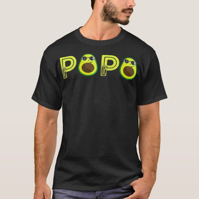 Camiseta Aguacate Papa Summer Fruit Padre Guacamole Saludab (Anverso)