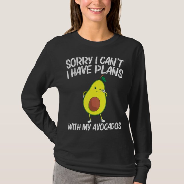Camiseta Aguacate Para Hombres Mujeres Sanas De Postre Frut (Anverso)