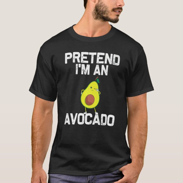 Camiseta Aguacate Para Hombres Mujeres Sanas De Postre Frut (Anverso)