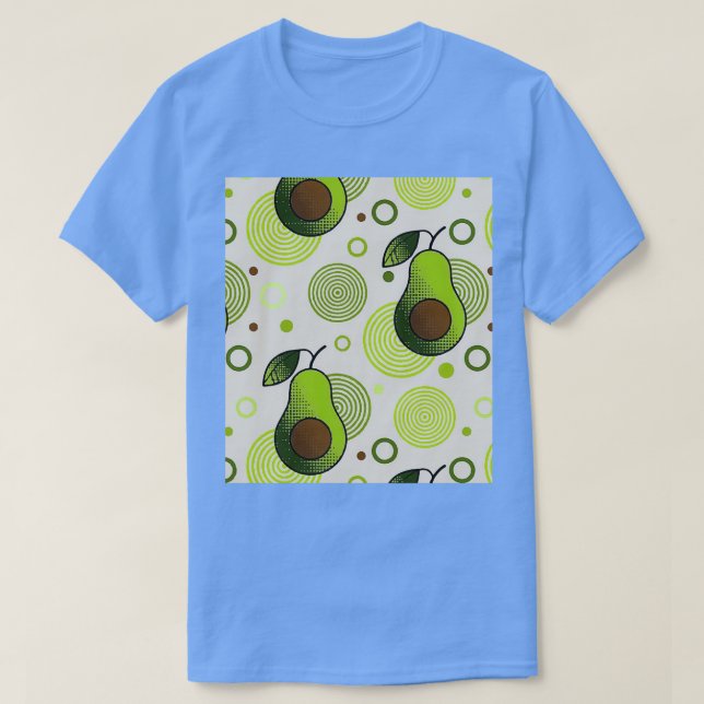 Camiseta aguacate patrón 12 (Diseño del anverso)