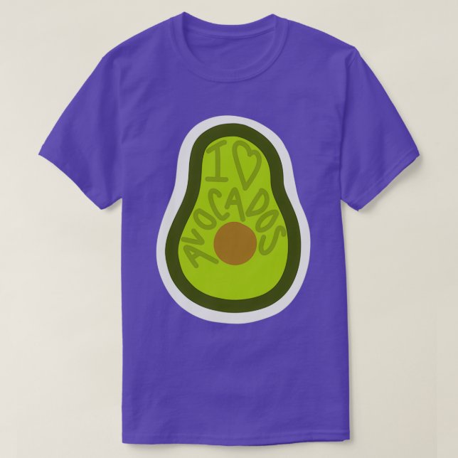 Camiseta aguacate pegatina Classic TShirt (Diseño del anverso)