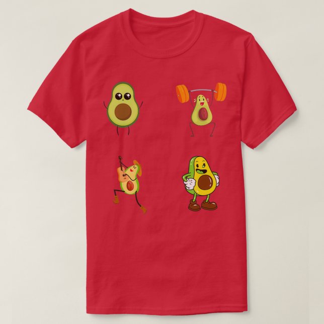 Camiseta aguacate pegatina packsvegan avocadoholics vege (Diseño del anverso)