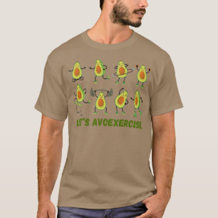 Camiseta Aguacate Plush Divertido Aguacate Ejercicio De Hac