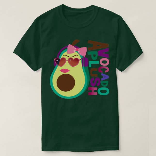 Camiseta Aguacate Plush Funny Fruit Classic TShirt (Diseño del anverso)